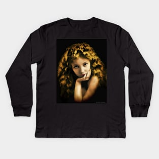 Bessie Love in Oil Kids Long Sleeve T-Shirt